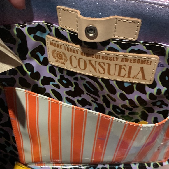 Consuela Bags Consuela Tote Style Bag With Leather Handles And